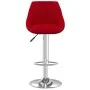 Taburete de cocina de terciopelo color vino tinto de , Taburetes de cocina - Ref: Foro24-335300, Precio: 82,70 €, Descuento: %