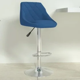 Taburete de cocina de terciopelo azul de , Taburetes de cocina - Ref: Foro24-335298, Precio: 82,58 €, Descuento: %