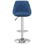 Taburete de cocina de terciopelo azul de , Taburetes de cocina - Ref: Foro24-335298, Precio: 82,58 €, Descuento: %