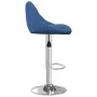 Taburete de cocina de terciopelo azul de , Taburetes de cocina - Ref: Foro24-335298, Precio: 82,58 €, Descuento: %