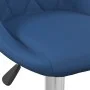 Taburete de cocina de terciopelo azul de , Taburetes de cocina - Ref: Foro24-335298, Precio: 82,58 €, Descuento: %