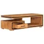 Mesa de centro de madera maciza de acacia 100x45x33 cm de , Mesas de centro - Ref: Foro24-247493, Precio: 312,79 €, Descuento: %
