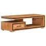 Mesa de centro de madera maciza de acacia 100x45x33 cm de , Mesas de centro - Ref: Foro24-247493, Precio: 312,79 €, Descuento: %