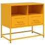 Mueble para TV de acero amarillo mostaza 68x39x60,5 cm de , Muebles TV - Ref: Foro24-846551, Precio: 68,59 €, Descuento: %