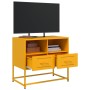 Mueble para TV de acero amarillo mostaza 68x39x60,5 cm de , Muebles TV - Ref: Foro24-846551, Precio: 68,59 €, Descuento: %