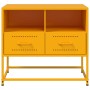 Mueble para TV de acero amarillo mostaza 68x39x60,5 cm de , Muebles TV - Ref: Foro24-846551, Precio: 68,59 €, Descuento: %