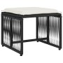 Set de comedor de jardín 7 pzas y cojines ratán sintético negro de , Conjuntos de jardín - Ref: Foro24-369009, Precio: 341,90...