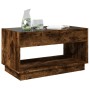 Mesa de centro con Infinity LED roble ahumado 90x50x50 cm de , Mesas de centro - Ref: Foro24-847669, Precio: 119,34 €, Descue...