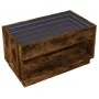 Coffee table with Infinity LED smoked oak 90x50x50 cm by , Coffee table - Ref: Foro24-847669, Price: 117,88 €, Discount: %