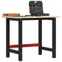 Banco de trabajo rectangular madera maciza roble 100x60x81,5 cm de , Mesas de trabajo - Ref: Foro24-3309656, Precio: 161,66 €...