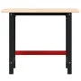 Banco de trabajo rectangular madera maciza roble 100x60x81,5 cm de , Mesas de trabajo - Ref: Foro24-3309656, Precio: 161,66 €...