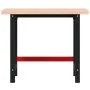 Banco de trabajo madera maciza haya rectangular 100x60x83 cm de , Mesas de trabajo - Ref: Foro24-3309661, Precio: 207,58 €, D...