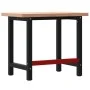 Banco de trabajo madera maciza haya rectangular 100x60x83 cm de , Mesas de trabajo - Ref: Foro24-3309661, Precio: 207,58 €, D...