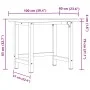 Solid acacia wood workbench, rectangular, 100x60x83 cm by , Work tables - Ref: Foro24-3309668, Price: 182,37 €, Discount: %