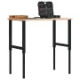 Rechteckiger Massivholzarbeitstisch 100x60x(71,5-98) cm von , Arbeitstische - Ref: Foro24-3309682, Preis: 127,47 €, Rabatt: %