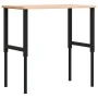 Rechteckiger Massivholzarbeitstisch 100x60x(71,5-98) cm von , Arbeitstische - Ref: Foro24-3309682, Preis: 127,47 €, Rabatt: %