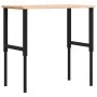 Rechteckiger Massivholzarbeitstisch 100x60x(71,5-98) cm von , Arbeitstische - Ref: Foro24-3309682, Preis: 127,47 €, Rabatt: %