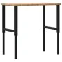 Rectangular solid wood workbench 100x60x(71.5-98) cm by , Work tables - Ref: Foro24-3309680, Price: 124,93 €, Discount: %