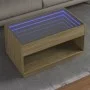 Mesa de centro con Infinity LED roble Sonoma 90x50x50 cm by , Coffee table - Ref: Foro24-847667, Price: 114,03 €, Discount: %