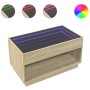 Mesa de centro con Infinity LED roble Sonoma 90x50x50 cm de , Mesas de centro - Ref: Foro24-847667, Precio: 115,60 €, Descuen...