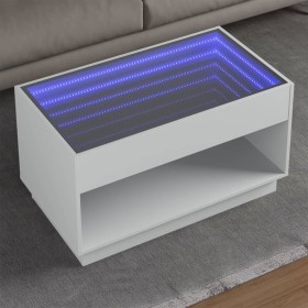 Mesa de centro con Infinity LED blanco 90x50x50 cm de , Mesas de centro - Ref: Foro24-847665, Precio: 119,87 €, Descuento: %