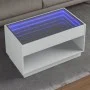 Mesa de centro con Infinity LED blanco 90x50x50 cm de , Mesas de centro - Ref: Foro24-847665, Precio: 117,84 €, Descuento: %