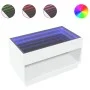 Mesa de centro con Infinity LED blanco 90x50x50 cm de , Mesas de centro - Ref: Foro24-847665, Precio: 117,84 €, Descuento: %