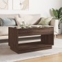 Mesa de centro con Infinity LED marrón roble 90x50x50 cm de , Mesas de centro - Ref: Foro24-847671, Precio: 120,07 €, Descuen...
