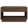 Mesa de centro con Infinity LED marrón roble 90x50x50 cm de , Mesas de centro - Ref: Foro24-847671, Precio: 120,07 €, Descuen...