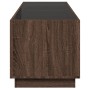 Mesa de centro con Infinity LED marrón roble 90x50x50 cm de , Mesas de centro - Ref: Foro24-847671, Precio: 120,07 €, Descuen...