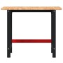 Banco de trabajo rectangular madera maciza roble 100x60x81,5 cm de , Mesas de trabajo - Ref: Foro24-3309658, Precio: 173,10 €...