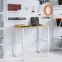 Banco de trabajo rectangular madera maciza 100x60x(71,5-98) cm by , Work tables - Ref: Foro24-3309702, Price: 126,92 €, Disco...