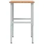 Banco de trabajo rectangular madera maciza 100x60x(71,5-98) cm by , Work tables - Ref: Foro24-3309702, Price: 126,92 €, Disco...