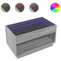 Mesa de centro con Infinity LED gris Sonoma 90x50x50 cm de , Mesas de centro - Ref: Foro24-847670, Precio: 119,77 €, Descuent...