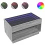 Mesa de centro con Infinity LED gris Sonoma 90x50x50 cm de , Mesas de centro - Ref: Foro24-847670, Precio: 118,16 €, Descuent...