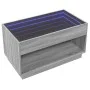 Mesa de centro con Infinity LED gris Sonoma 90x50x50 cm de , Mesas de centro - Ref: Foro24-847670, Precio: 118,16 €, Descuent...