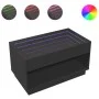 Coffee table with Infinity LED black 90x50x50 cm by , Coffee table - Ref: Foro24-847666, Price: 118,02 €, Discount: %