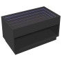 Mesa de centro con Infinity LED negro 90x50x50 cm de , Mesas de centro - Ref: Foro24-847666, Precio: 119,67 €, Descuento: %