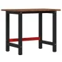 Rechteckiger Arbeitstisch aus massiver Eiche, 100x60x81,5 cm. von , Arbeitstische - Ref: Foro24-3309659, Preis: 173,73 €, Rab...