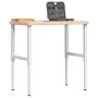 Rectangular solid wood workbench 100x60x(73-99.5) cm by , Work tables - Ref: Foro24-3309701, Price: 168,77 €, Discount: %