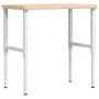 Rectangular solid wood workbench 100x60x(73-99.5) cm by , Work tables - Ref: Foro24-3309701, Price: 168,77 €, Discount: %