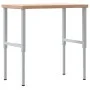 Rectangular solid wood workbench 100x60x(73-99.5) cm by , Work tables - Ref: Foro24-3309701, Price: 168,77 €, Discount: %