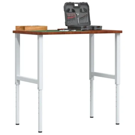 Rechteckiger Massivholzarbeitstisch 100x60x(71,5-98) cm von , Arbeitstische - Ref: Foro24-3309703, Preis: 142,77 €, Rabatt: %