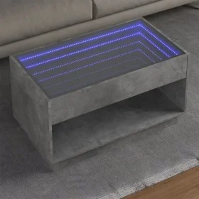 Mesa de centro con Infinity LED gris hormigón 90x50x50 cm by , Coffee table - Ref: Foro24-847668, Price: 117,47 €, Discount: %