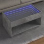 Mesa de centro con Infinity LED gris hormigón 90x50x50 cm de , Mesas de centro - Ref: Foro24-847668, Precio: 119,21 €, Descue...