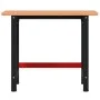 Banco de trabajo rectangular madera maciza roble 100x60x81,5 cm by , Work tables - Ref: Foro24-3309662, Price: 168,87 €, Disc...