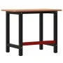 Banco de trabajo rectangular madera maciza roble 100x60x81,5 cm by , Work tables - Ref: Foro24-3309662, Price: 168,87 €, Disc...