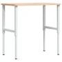 Banco de trabajo rectangular madera maciza 100x60x(71,5-98) cm by , Work tables - Ref: Foro24-3309704, Price: 129,83 €, Disco...