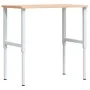Banco de trabajo rectangular madera maciza 100x60x(71,5-98) cm by , Work tables - Ref: Foro24-3309704, Price: 129,83 €, Disco...