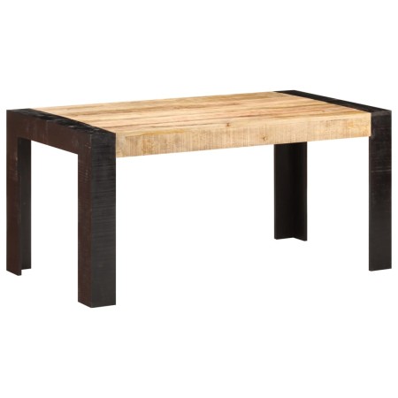 Mesa de comedor de madera maciza de mango 160x80x76 cm de , Mesas de cocina y de comedor - Ref: Foro24-3060199, Precio: 359,8...